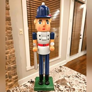 Baseball/Softball Player 14" Wood Nutcracker